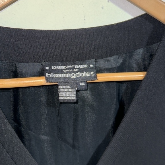 Due per‎ due best black Bloomingdale’s size 14 zip up lined boxy fit - Picture 2 of 4